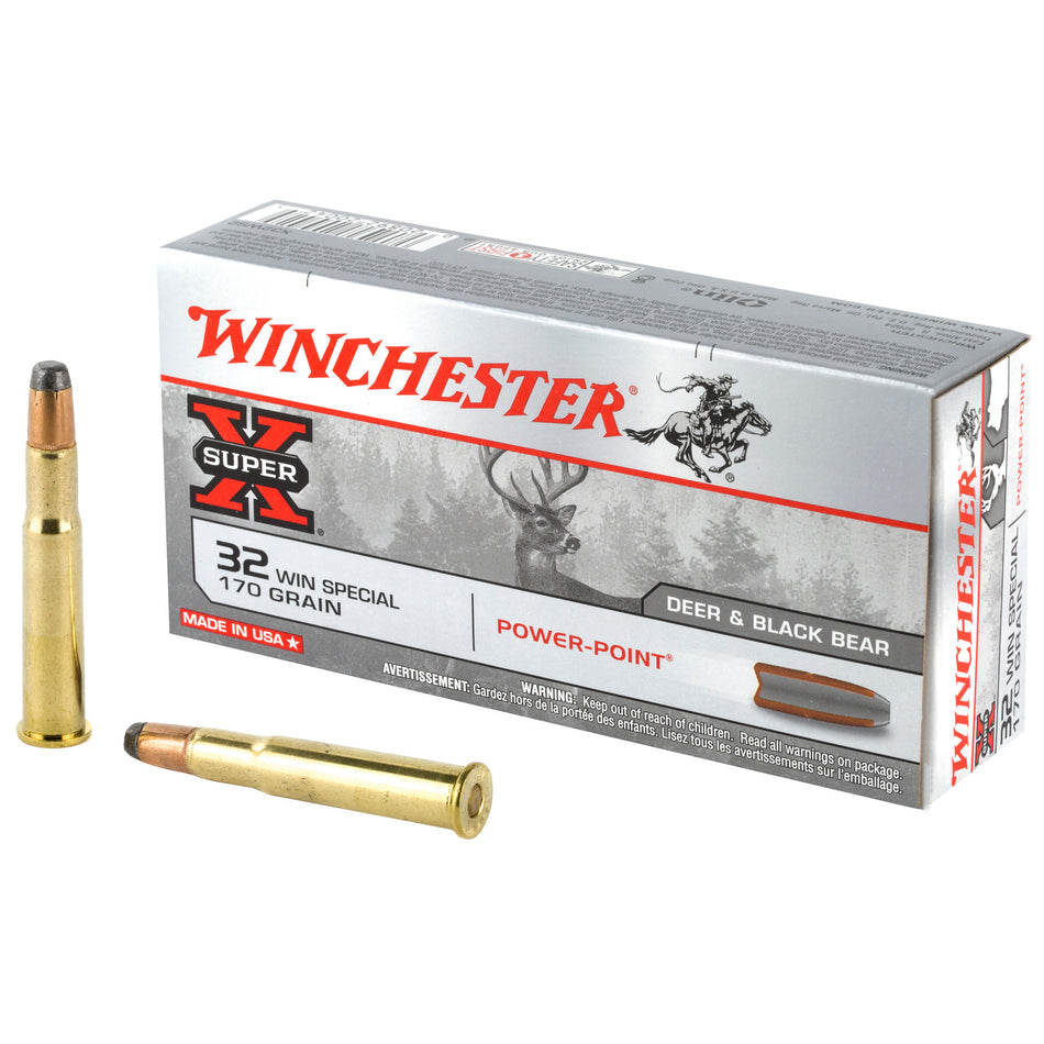 Winchester .32 Winchester Special Super-X Power-Point Pointed Soft Point 170 Grain 20/Box