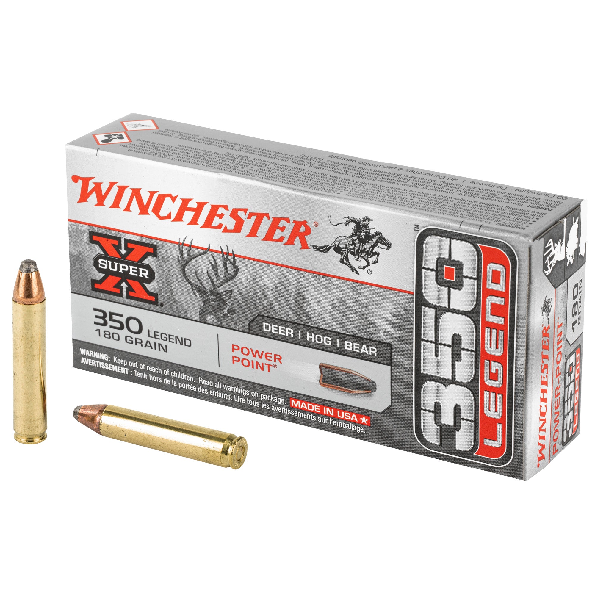 Winchester .350 Legend Super-X Power-Point 180 Grain 20/Box