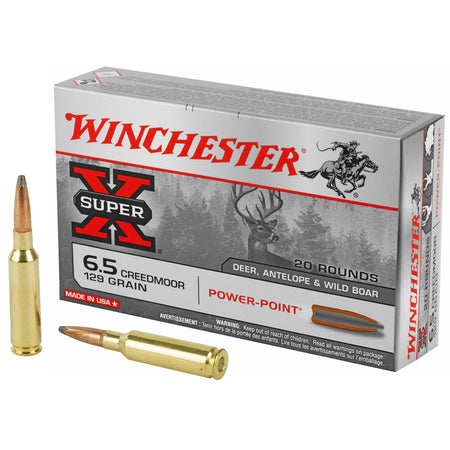 Winchester 6.5mm Creedmoor Super-X Power-Point 129 Grain 20/Box