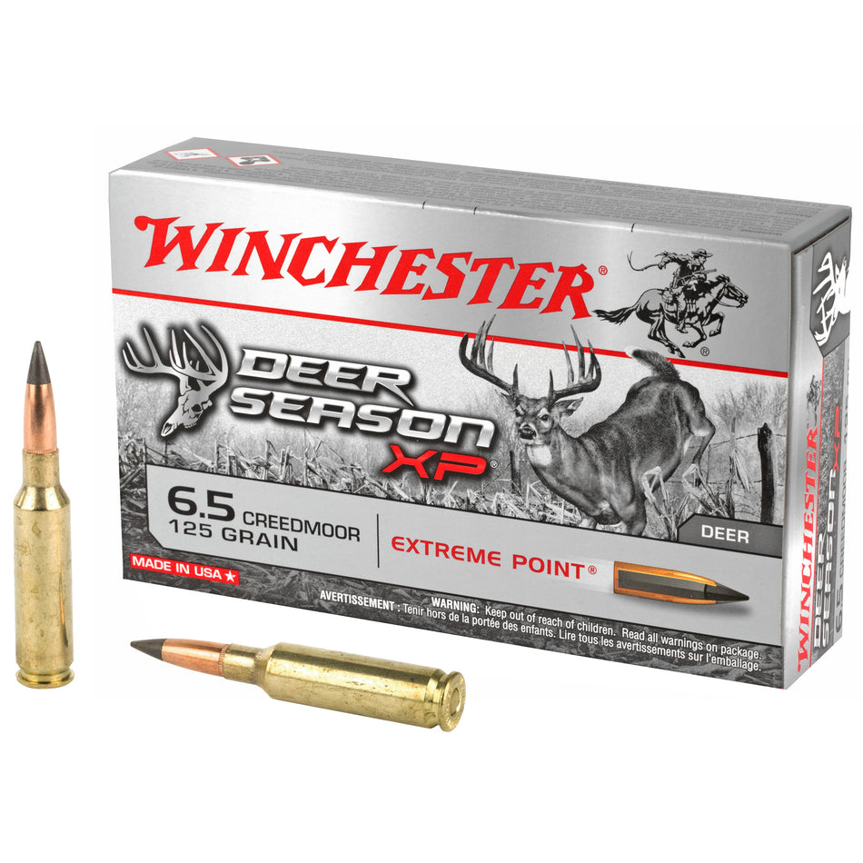 Winchester 6.5mm Creedmoor Deer Season XP Extreme Point 125 Grain 20/Box