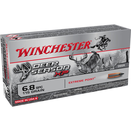 Winchester 6.8 Remington SPC Deer Season XP Extreme Point 115 Grain 20/Box