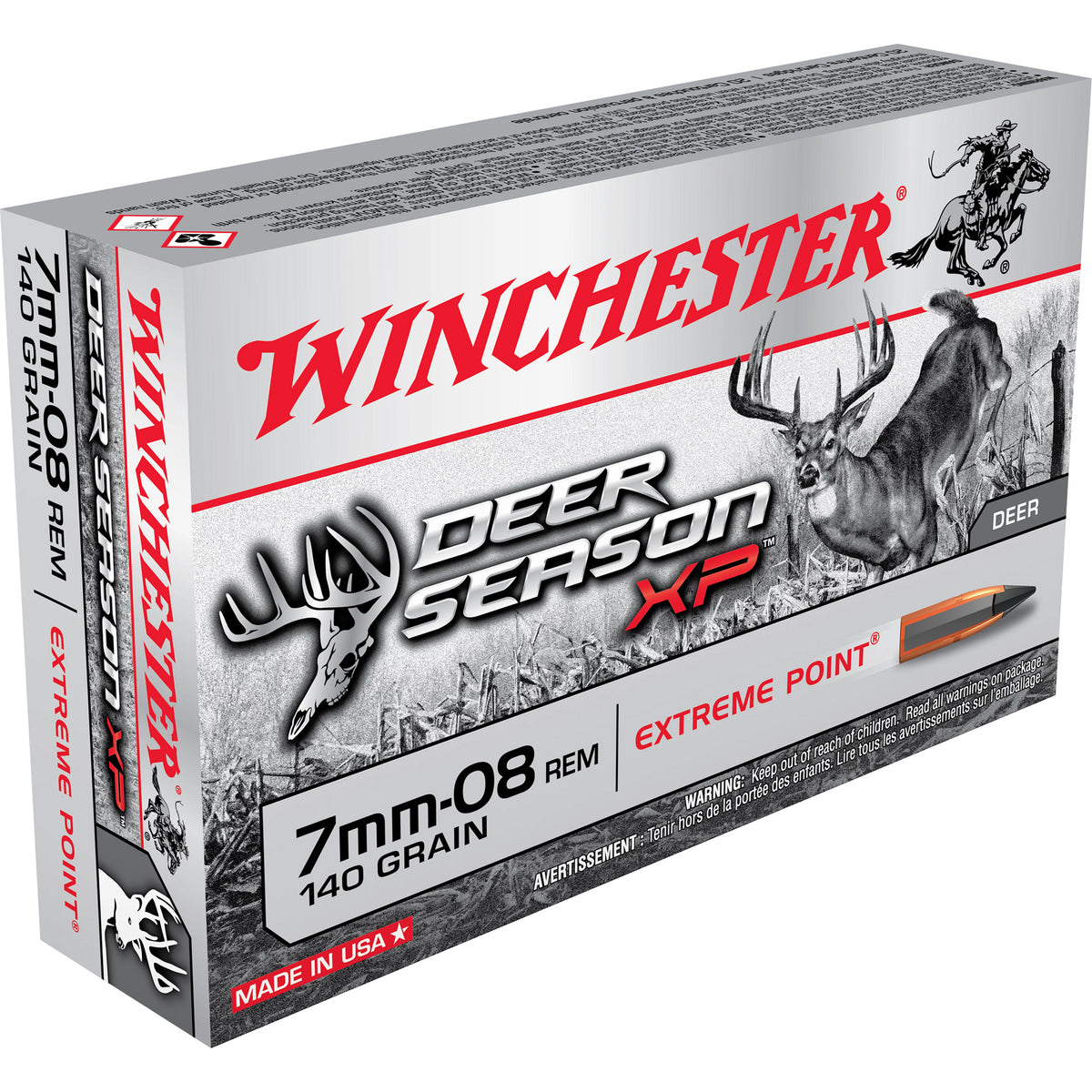 Winchester 7mm-08 Remington Deer Season XP Extreme Point 140 Grain 20/Box