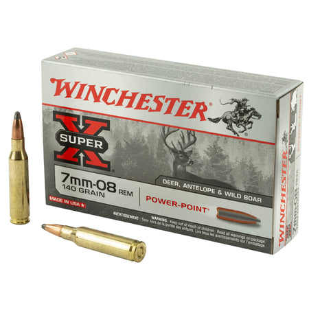 Winchester 7mm-08 Remington Super-X Power-Point Pointed Soft Point 140 Grain 20/Box [Item 3254]