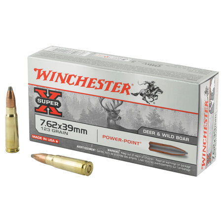 Winchester 7.62x39mm Super-X Power-Point 123 Grain 20/Box
