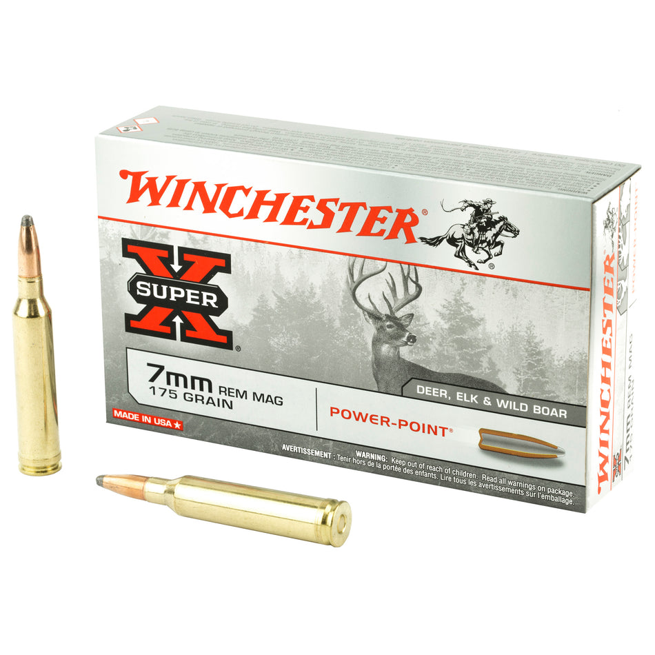 Winchester 7mm Remington Mag Super X Power-Point 175 Grain 20/Box