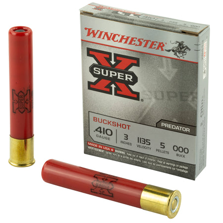 Winchester .410 Bore Super-X 5 Pellets 000 Buck 13/16 oz 3 in 5/Box