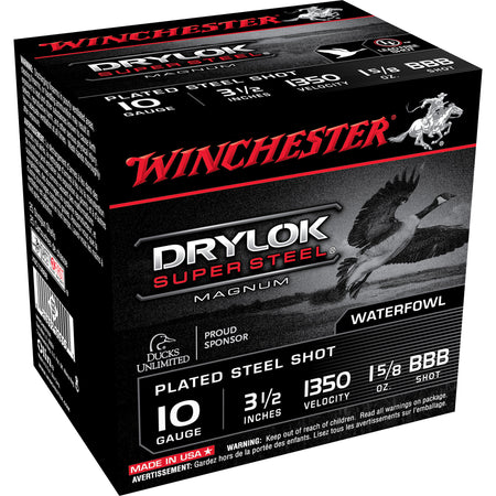 Winchester 10 Gauge Drylok Super Steel Magnum BBB 1-5/8 oz 3.5 in 25/Box