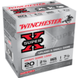Winchester XU20H7 Super X Heavy Game Load 20 Gauge 2-3/4 1oz #7.5 1165 fps 25 Per Box – 250/Case