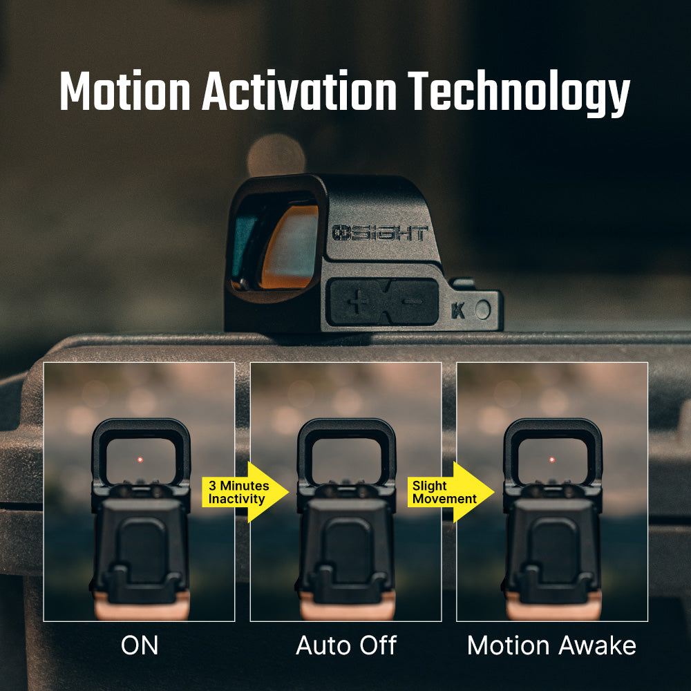 Osight K 6 MOA Red Dot Sight with RMSc Footprint and Side-Loading Battery
