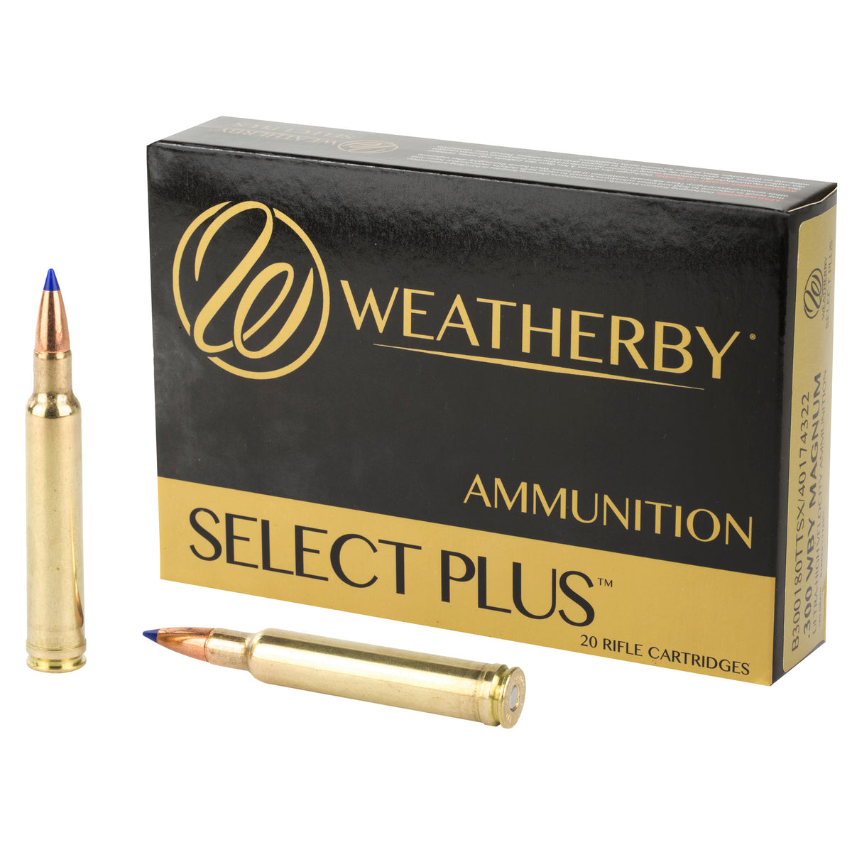 Weatherby .300 Weatherby Mag Select Plus Barnes Tipped TSX Lead Free 180 Grain 20/Box