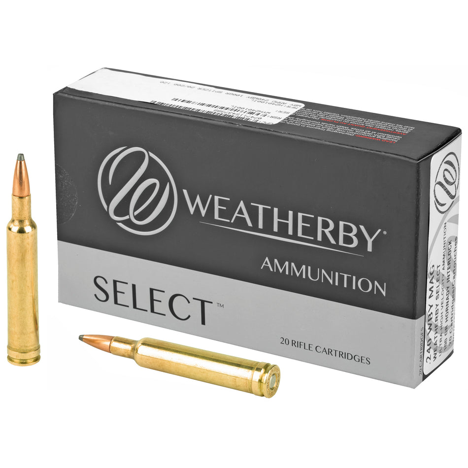 Weatherby .240 Weatherby Mag Select Hornady Interlock 100 Grain 20/Box [Item 3576]