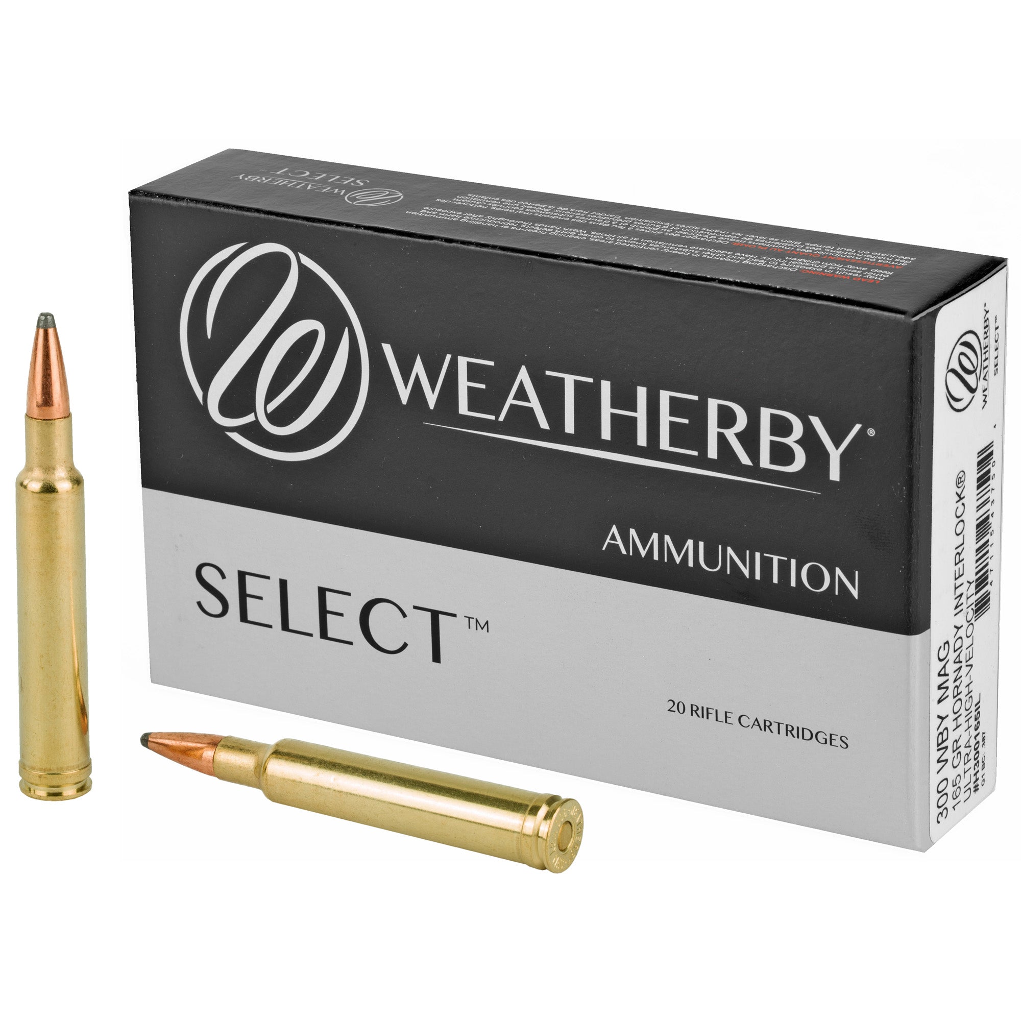 Weatherby .300 Weatherby Mag Select Hornady Interlock 165 Grain 20/Box