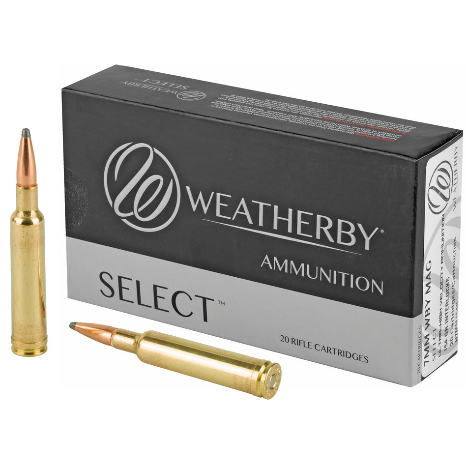 Weatherby 7mm Weatherby Mag Select Hornady Interlock 154 Grain 20/Box