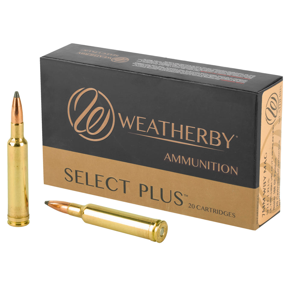 Weatherby 7mm Weatherby Mag Select Plus Nosler Spitzer Partition 160 Grain 20/Box