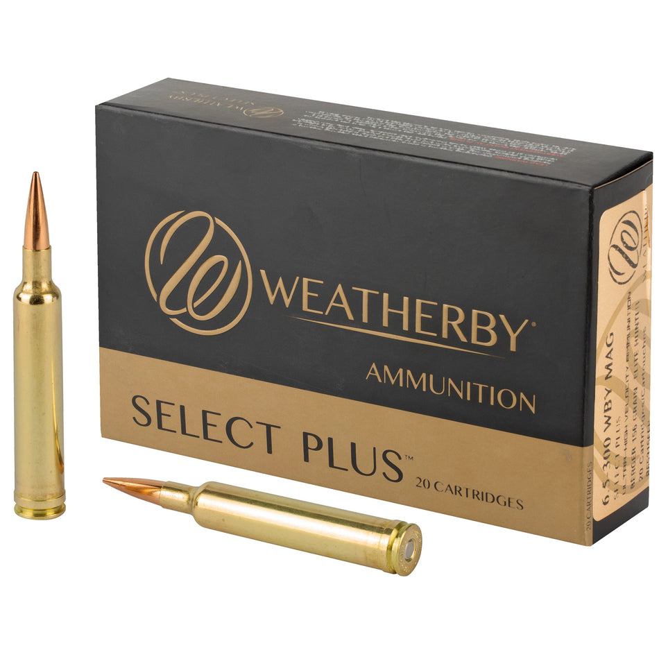 Weatherby 6.5-300 Weatherby Mag Select Plus Berger Extreme Outer Limits Elite Boat Tail Hollow Point 156 Grain 20/Box