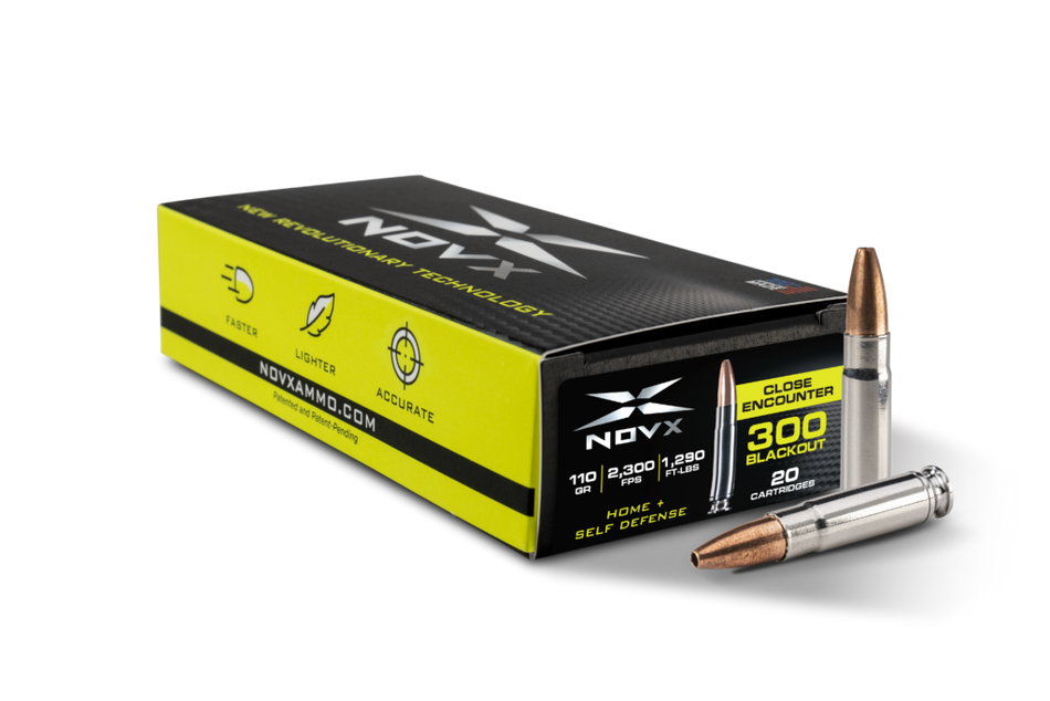 NovX .300 AAC Blackout Close Encounter lead free Hollow Point 110 Grain 20/Box