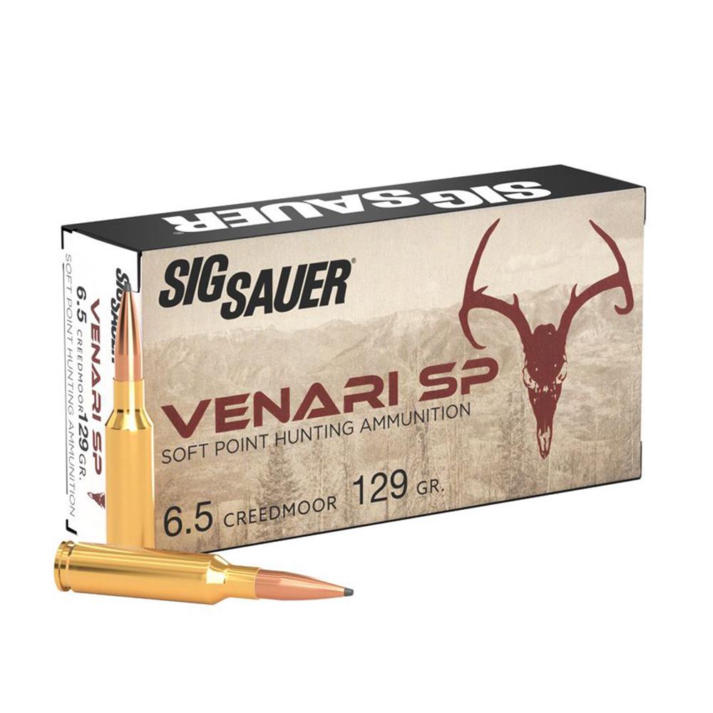 Sig Sauer 6.5mm Creedmoor Venari Soft Point 129 Grain 20/Box