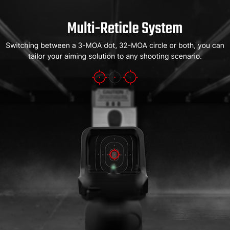 Osight C 3 MOA Dot & 32 MOA Circle Multi-Reticle System Red Dot