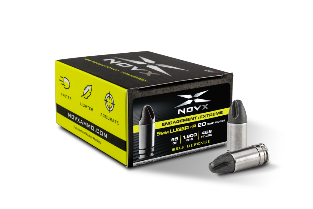 NovX 9mm Luger / Parabellum Engagement Extreme +P ARX 65 Grain 200/Box