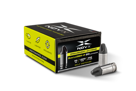 NovX 9mm Luger / Parabellum Engagement Extreme +P ARX 65 Grain 200/Box