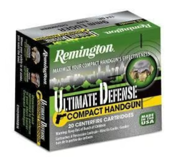 Remington Ultimate Defense 357 Magnum 125 Grain Brass Jacketed Hollow Point 20 Round Box 28920