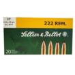 Sellier and Bellot .222 Remington Rifle Soft Point 50 Grain 20/Box [Item 6648]