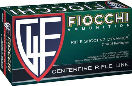 Fiocchi 7mm-08 Remington Field Dynamics Pointed Soft Point 139 Grain 20/Box