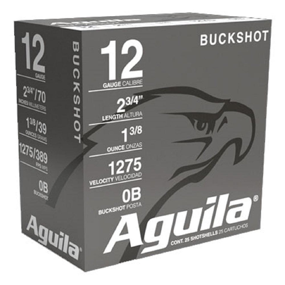 Aguila 12 Gauge Field High Velocity 0 Buck 1 oz 2.75 in 250/Box