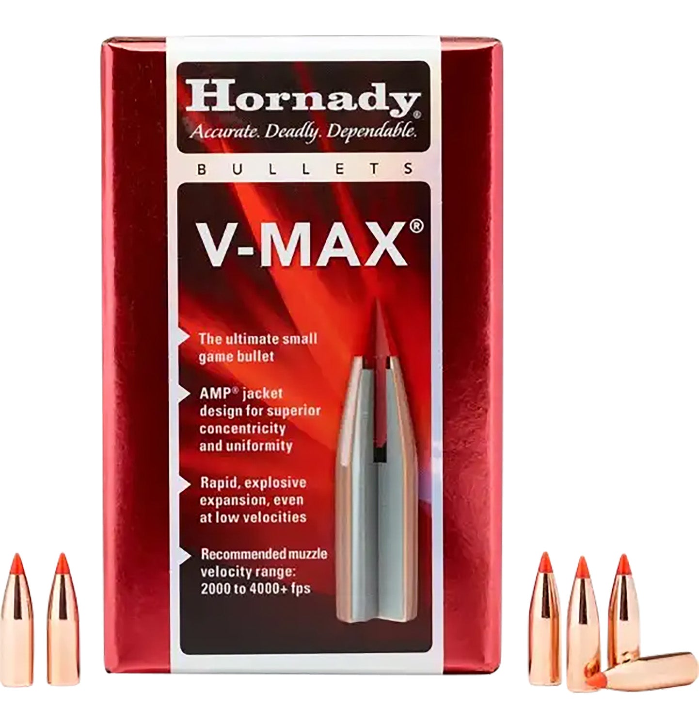Hornady .243 Winchester V-Max Polymer Tip Boat Tail 87 Grain 100/Box