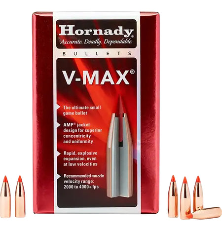 Hornady .243 Winchester V-Max Polymer Tip Boat Tail 87 Grain 100/Box