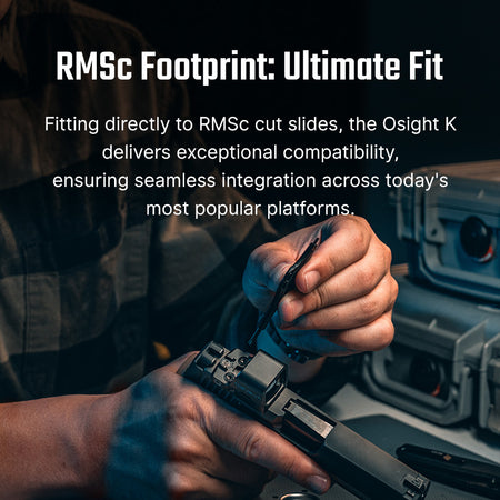 Osight K 6 MOA Red Dot Sight with RMSc Footprint and Side-Loading Battery