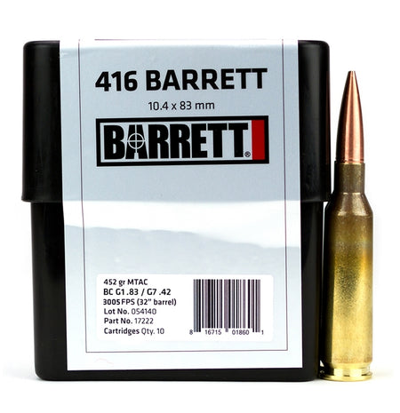 Barrett Firearms .416 Barrett Match Grade MTAC 452 Grain 10/Box