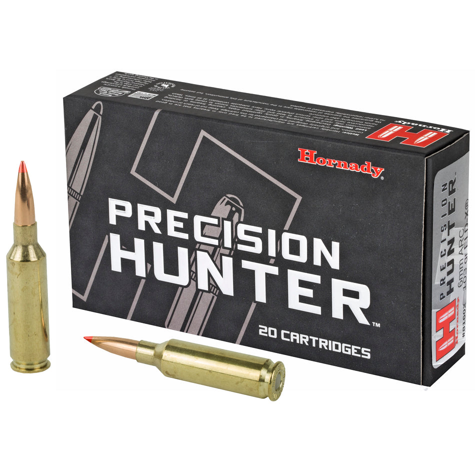 Hornady Precision Hunter Rifle Ammo 6MM ARC 103 gr. ELD-X 20 Per Box  - 200/Case