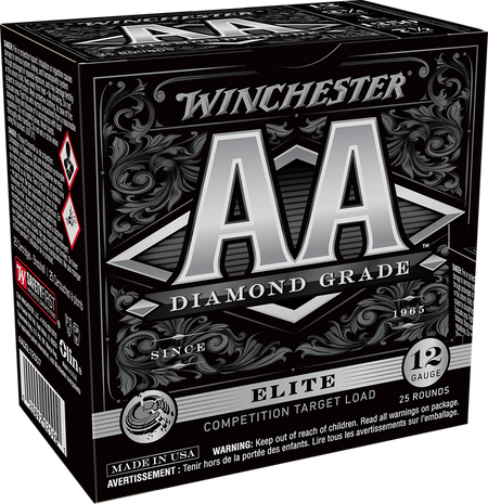 Winchester 12 Gauge AA Diamond Grade Competition Target Load #7.5 1 oz 2.75 in 25/Box 1250 FPS