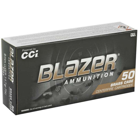 CCI Blazer 9mm 147 gr. FMJ 50 Per Box – 1000/Case