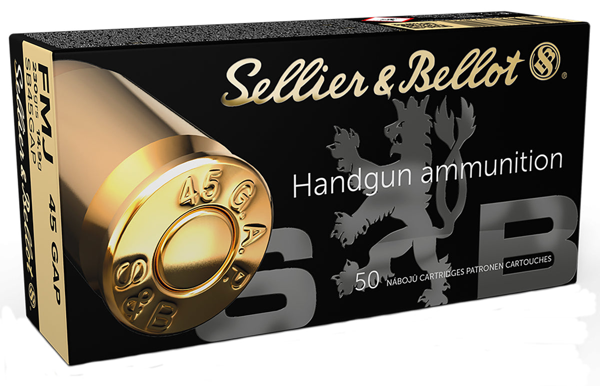 Sellier and Bellot .45 GAP Handgun Full Metal Jacket 230 Grain 50/Box