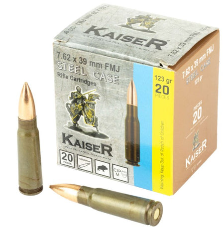 Century Arms 7.62x39mm  Full Metal Jacket 123 Grain 20/Box