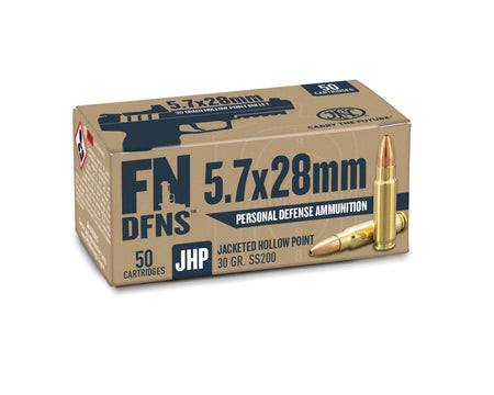 FN 5.7x28mm FN DFNS SS200 Jacketed Hollow Point 30 Grain 500/Box