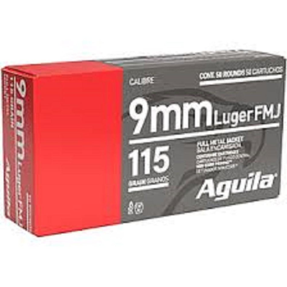 Aguila 9mm Luger / Parabellum Target & Range Full Metal Jacket 115 Grain 1000/Box