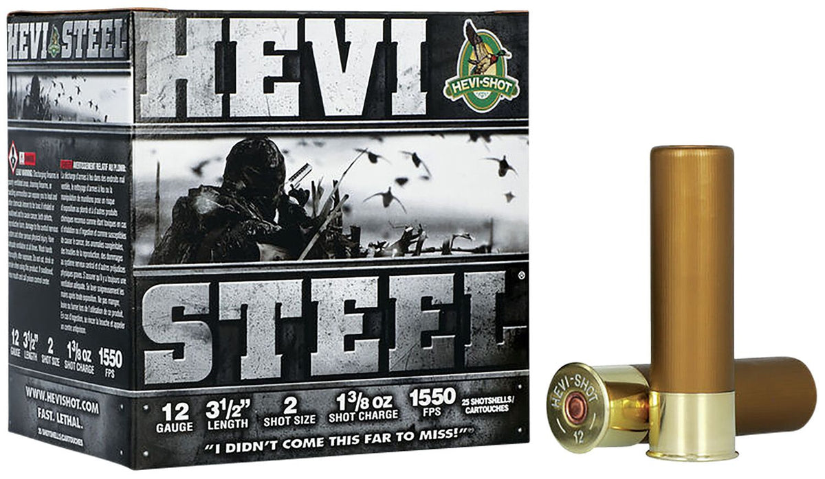 HEVI-Shot 12 Gauge HEVI-Steel #2 1-3/8 oz 3.5 in 25/Box