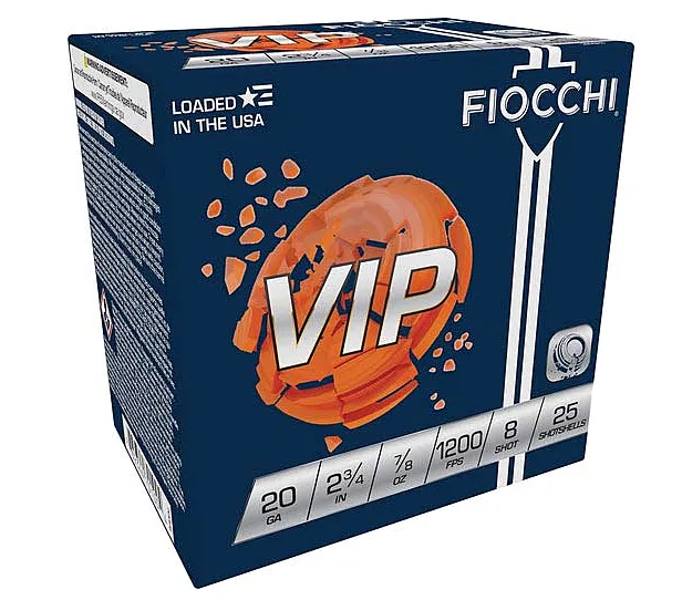 Fiocchi 20 Gauge Exacta Target VIP #8 7/8 oz 2.75 in 25/Box