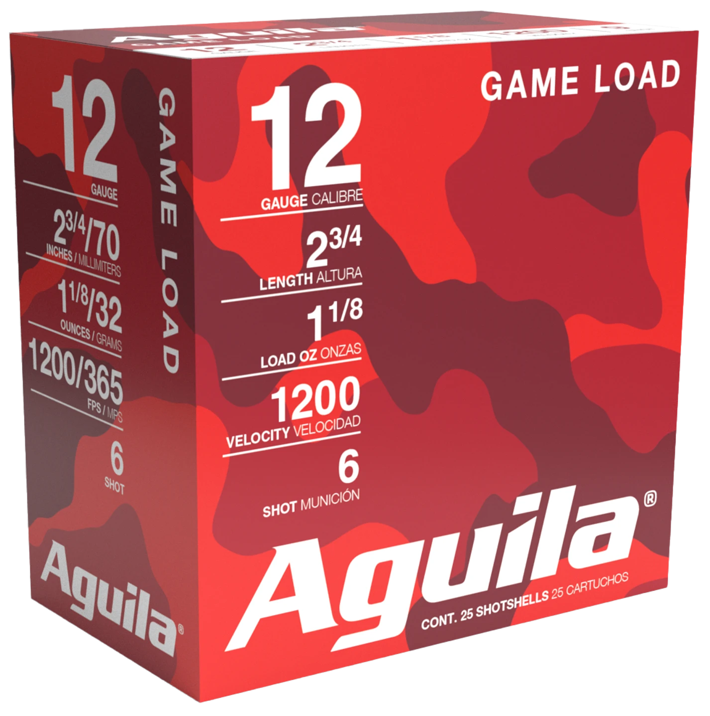 Aguila 12 Gauge Hunting Standard Velocity #6 1-1/8 oz 2.75 in 25/Box