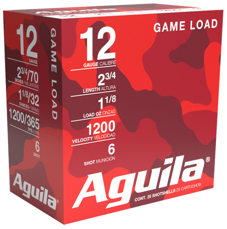 Aguila 12 Gauge Hunting Standard Velocity #6 1-1/8 oz 2.75 in 25/Box