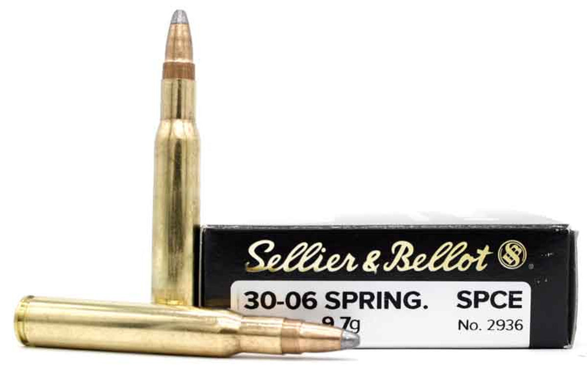 Sellier and Bellot .30-06 Springfield Rifle Soft Point Cut Through Edge 150 Grain 20/Box