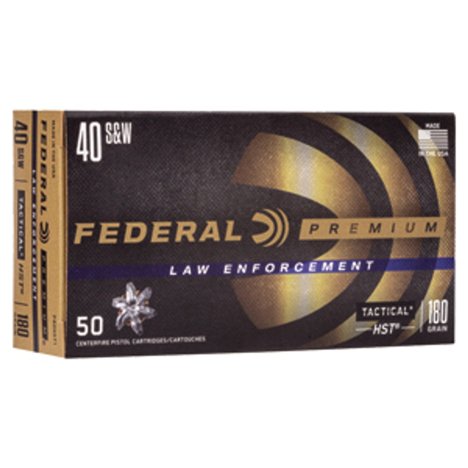 Federal .40 S&W Premium LE Tactical HST 180 Grain 50/Box