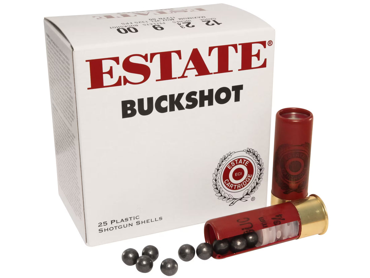 Estate Cartridge 12 Gauge BUCKSHOT 00 Buck 1-1/8 oz 2.75 in 25/Box