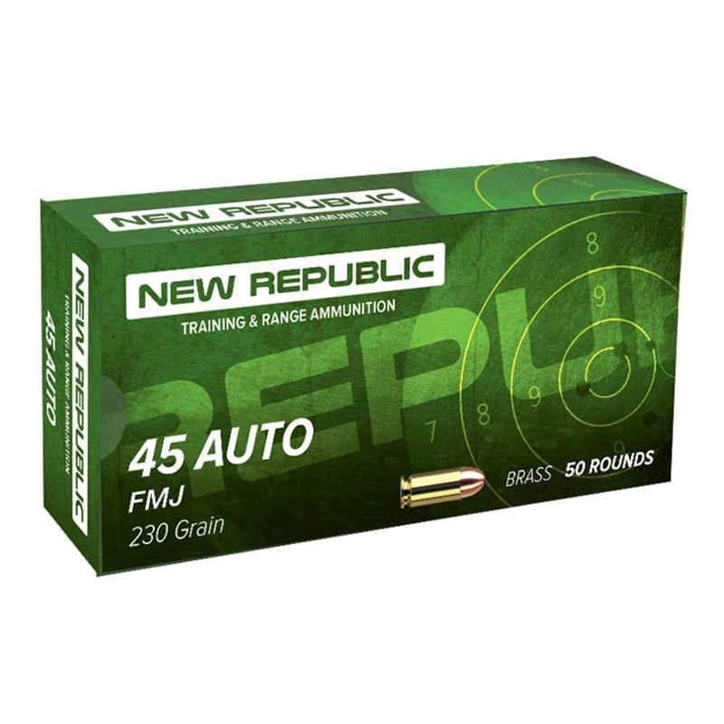 New Republic .45 ACP/Auto NEW REPUBLIC Full Metal Jacket 230 Grain 50/Box