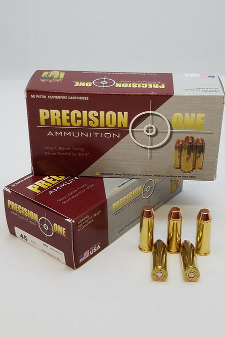 Precision One .45 Long Colt  Full Metal Jacket 255 Grain 50/Box