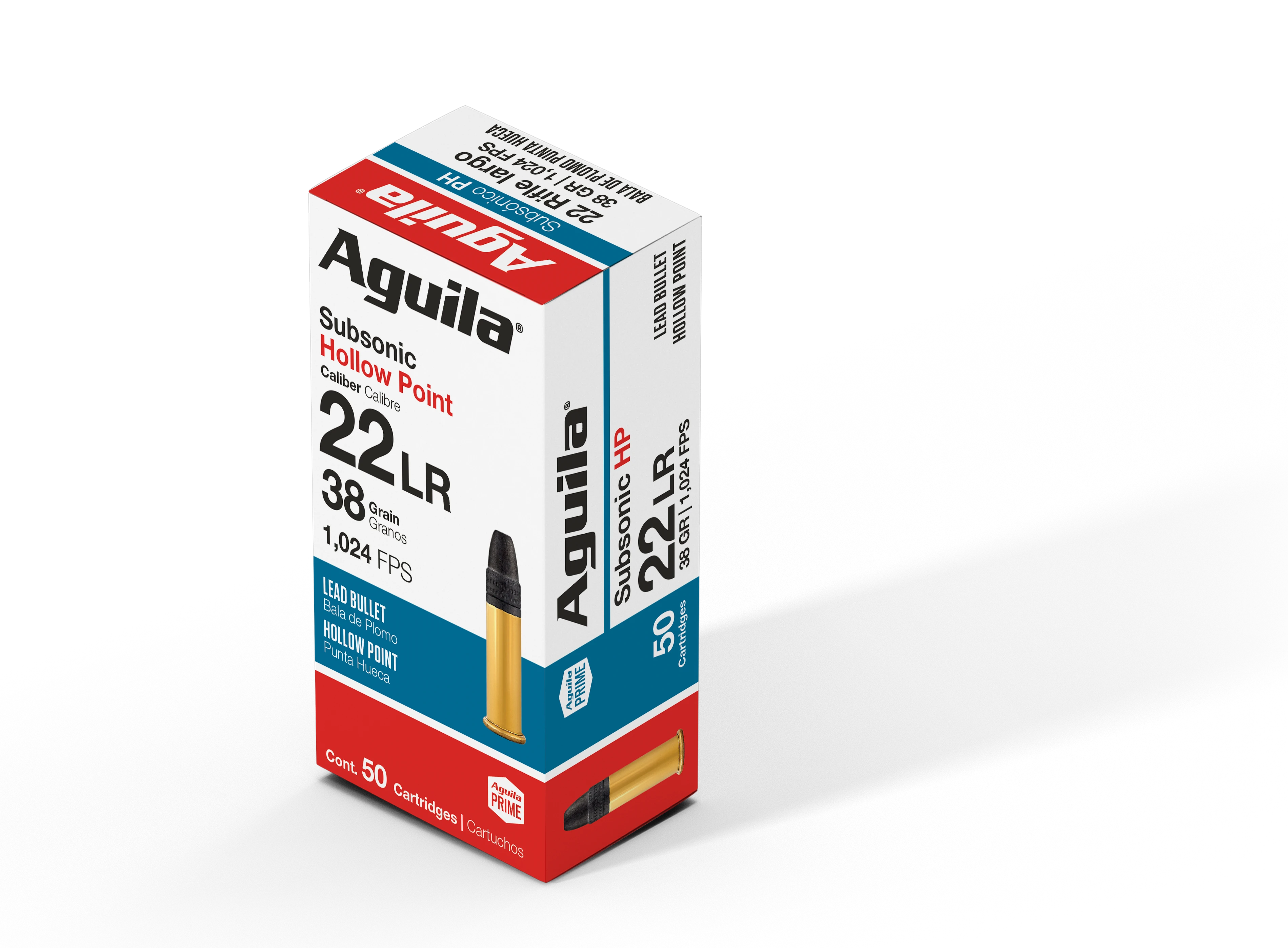 Aguila .22 Long Rifle Subsonic Hollow Point 40 Grain 50/Box