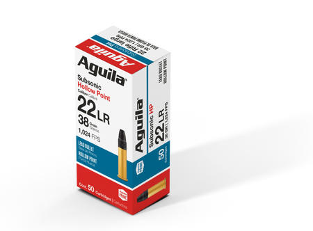 Aguila .22 Long Rifle Subsonic Hollow Point 40 Grain 50/Box